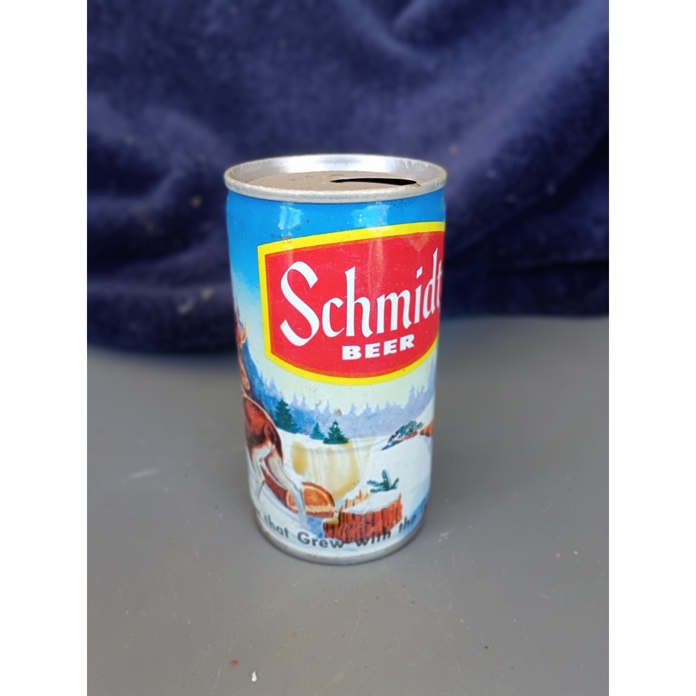Schmidt Beer 5 Cities 12oz‎ Lot Of 4 Wildlife Scenic Pull Tabs